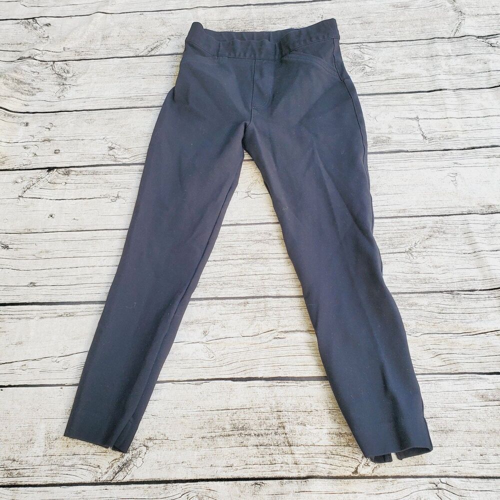 Spanx By Sara Blakely The Perfect Ankle Pants Womens Small Black Rayon Stretch
